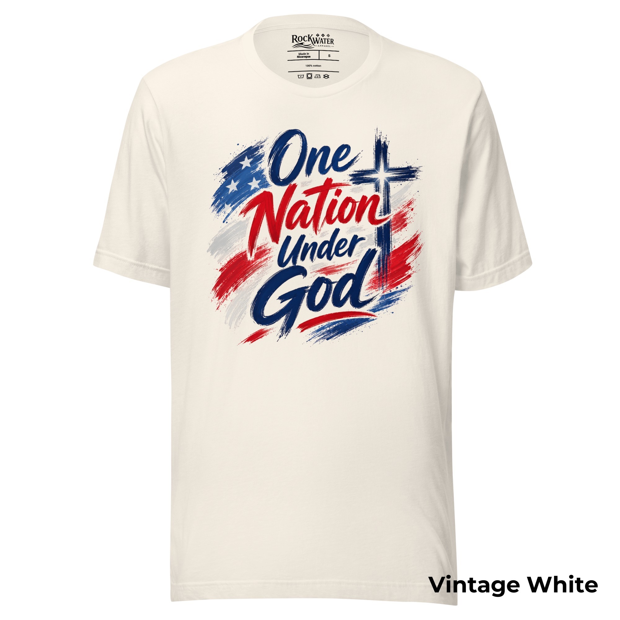 One Nation Under God Christian T-Shirt | Psalm 33:12 Patriotic Faith Tee | 4th of July Shirt for Women & Men - Image 6