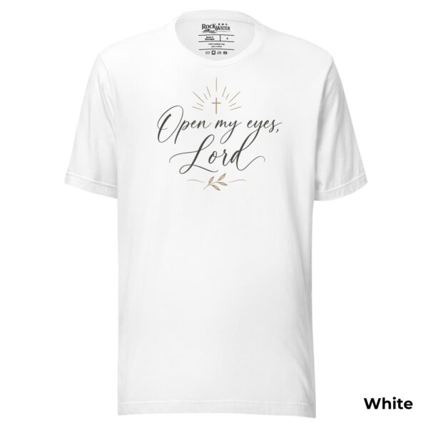 Open My Eyes, Lord Christian T-Shirt | Psalm 119:18 Prayer Tee | Bible Study Shirt for Women - Image 6