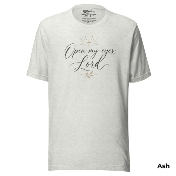 Open My Eyes, Lord Christian T-Shirt | Psalm 119:18 Prayer Tee | Bible Study Shirt for Women - Image 7