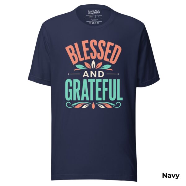 Blessed and Grateful Christian T-Shirt | 1 Thessalonians 5:18 Thankful Tee | Faith Shirt for Women & Men - Image 7