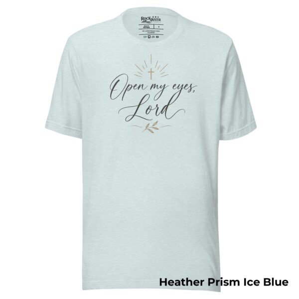 Open My Eyes, Lord Christian T-Shirt | Psalm 119:18 Prayer Tee | Bible Study Shirt for Women - Image 8