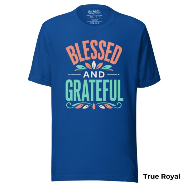 Blessed and Grateful Christian T-Shirt | 1 Thessalonians 5:18 Thankful Tee | Faith Shirt for Women & Men - Image 8