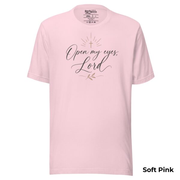 Open My Eyes, Lord Christian T-Shirt | Psalm 119:18 Prayer Tee | Bible Study Shirt for Women - Image 9