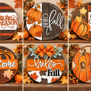 Handcrafted Fall Door Hangers