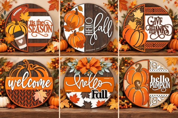 Handcrafted Fall Door Hangers