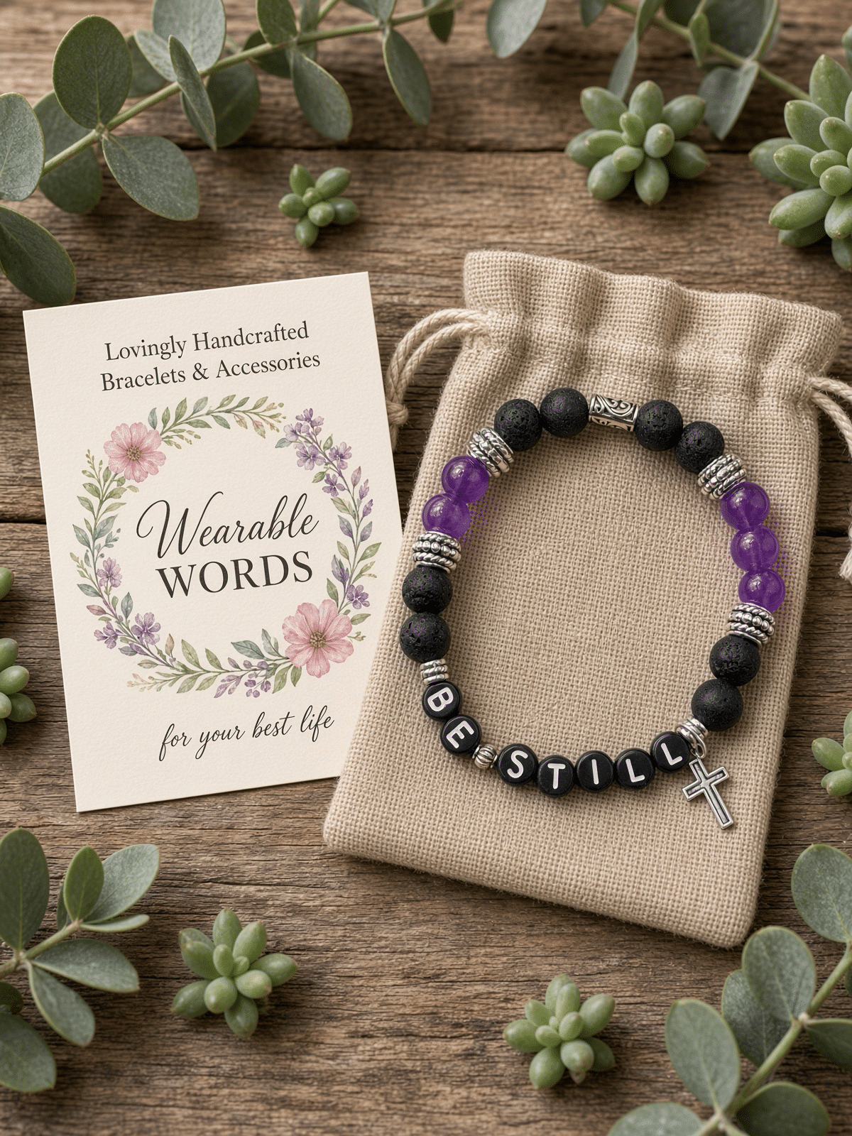 BE STILL Scripture Bracelet - Image 5