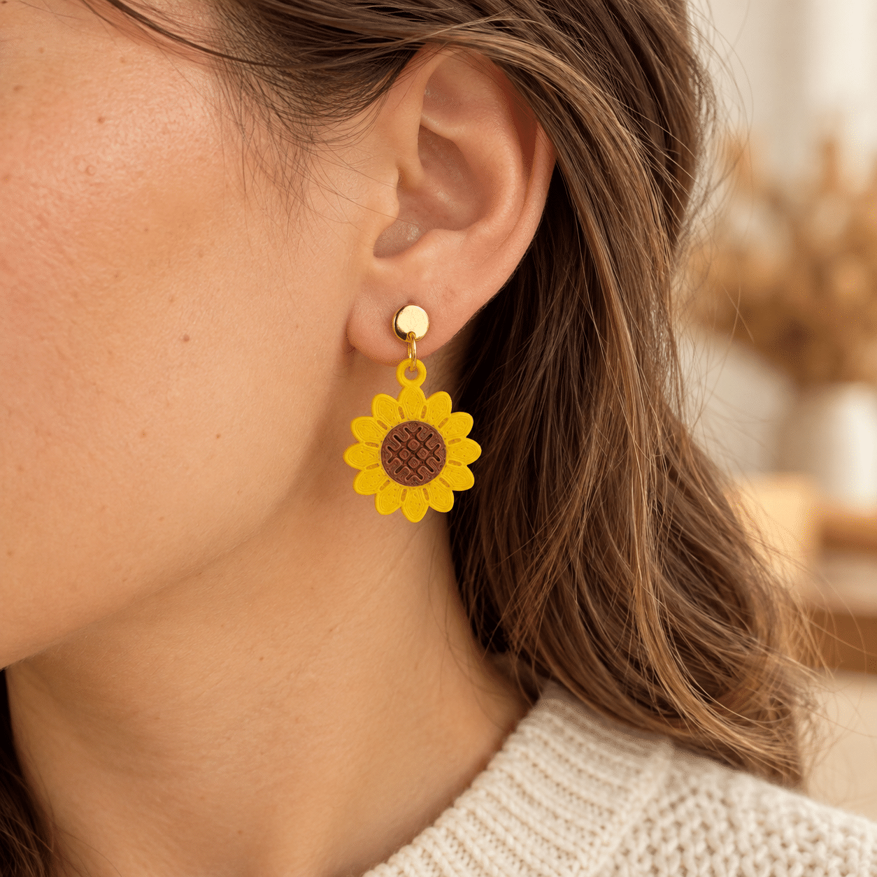 Sunflower Earrings — Fall Collection - Image 3