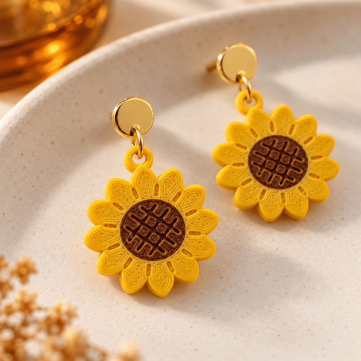 Sunflower Earrings — Fall Collection