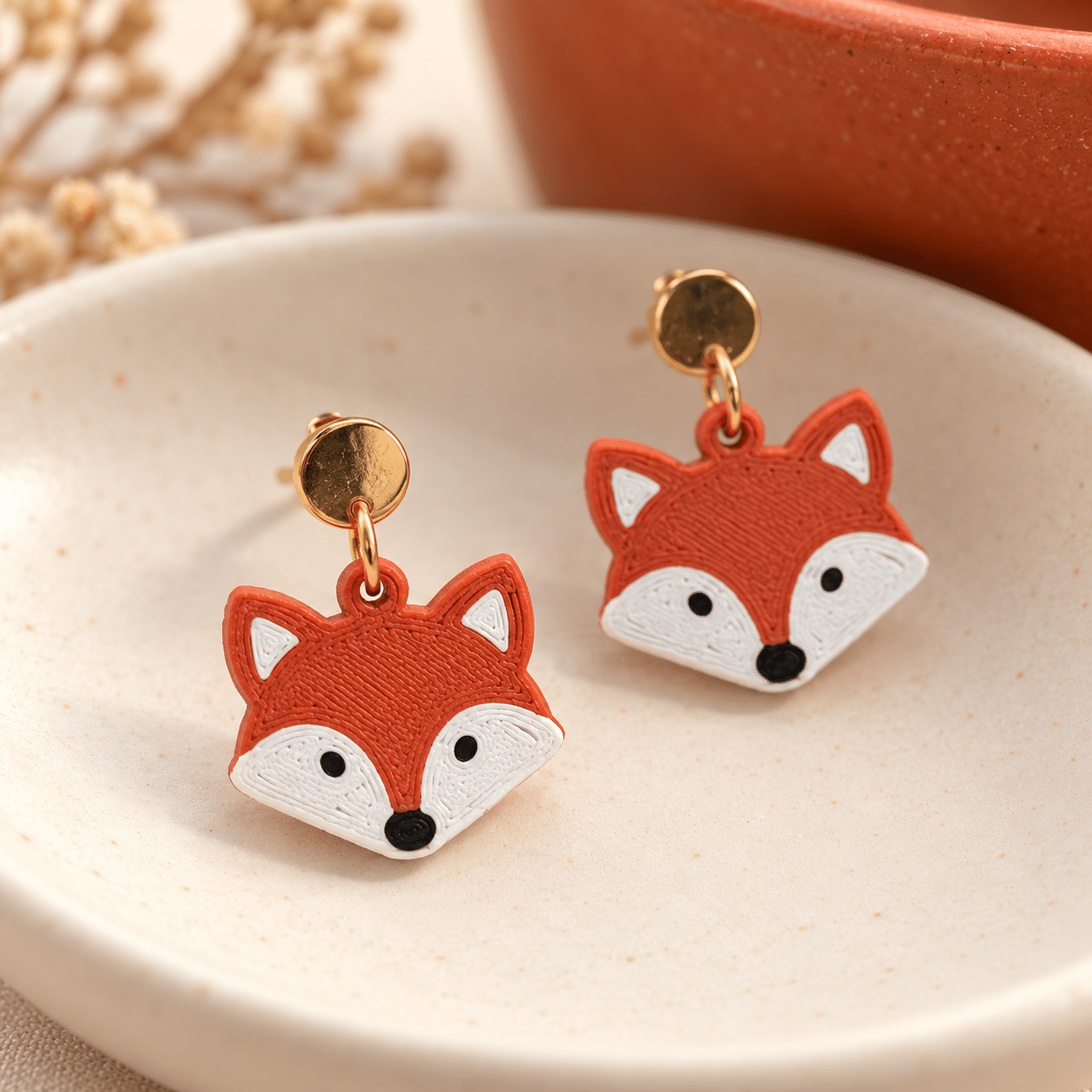 Fox Earrings — Fall Collection