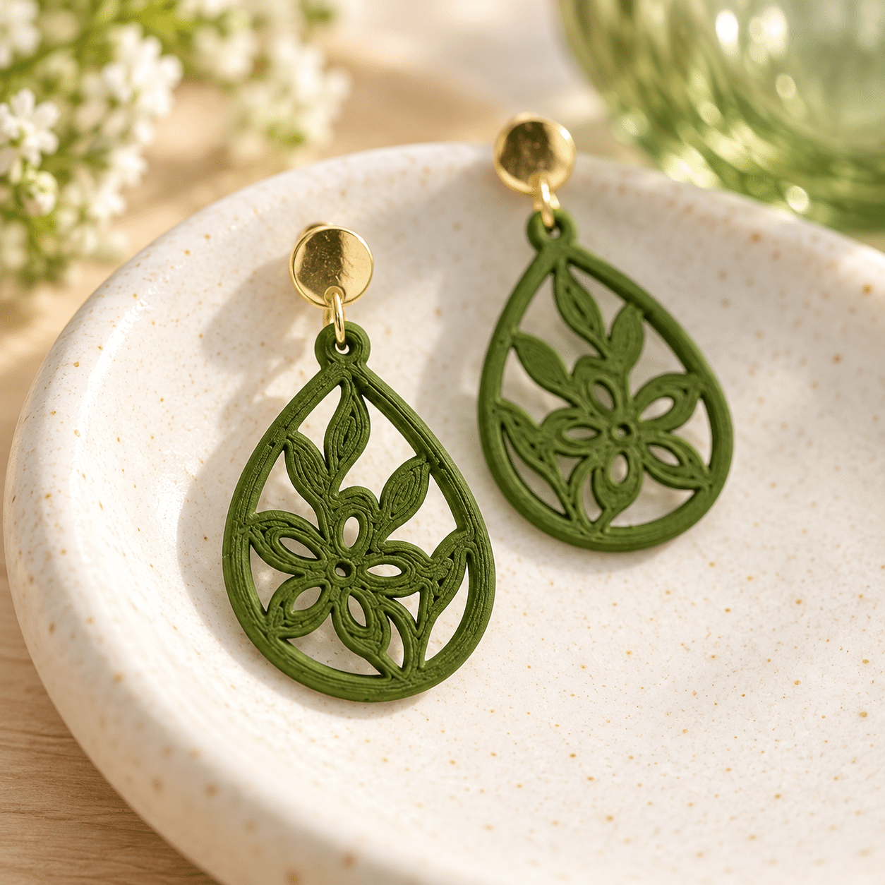 Wildflower Teardrop Earrings — Openwork