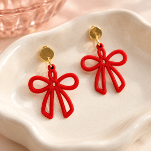 Open Bow Earrings — Openwork