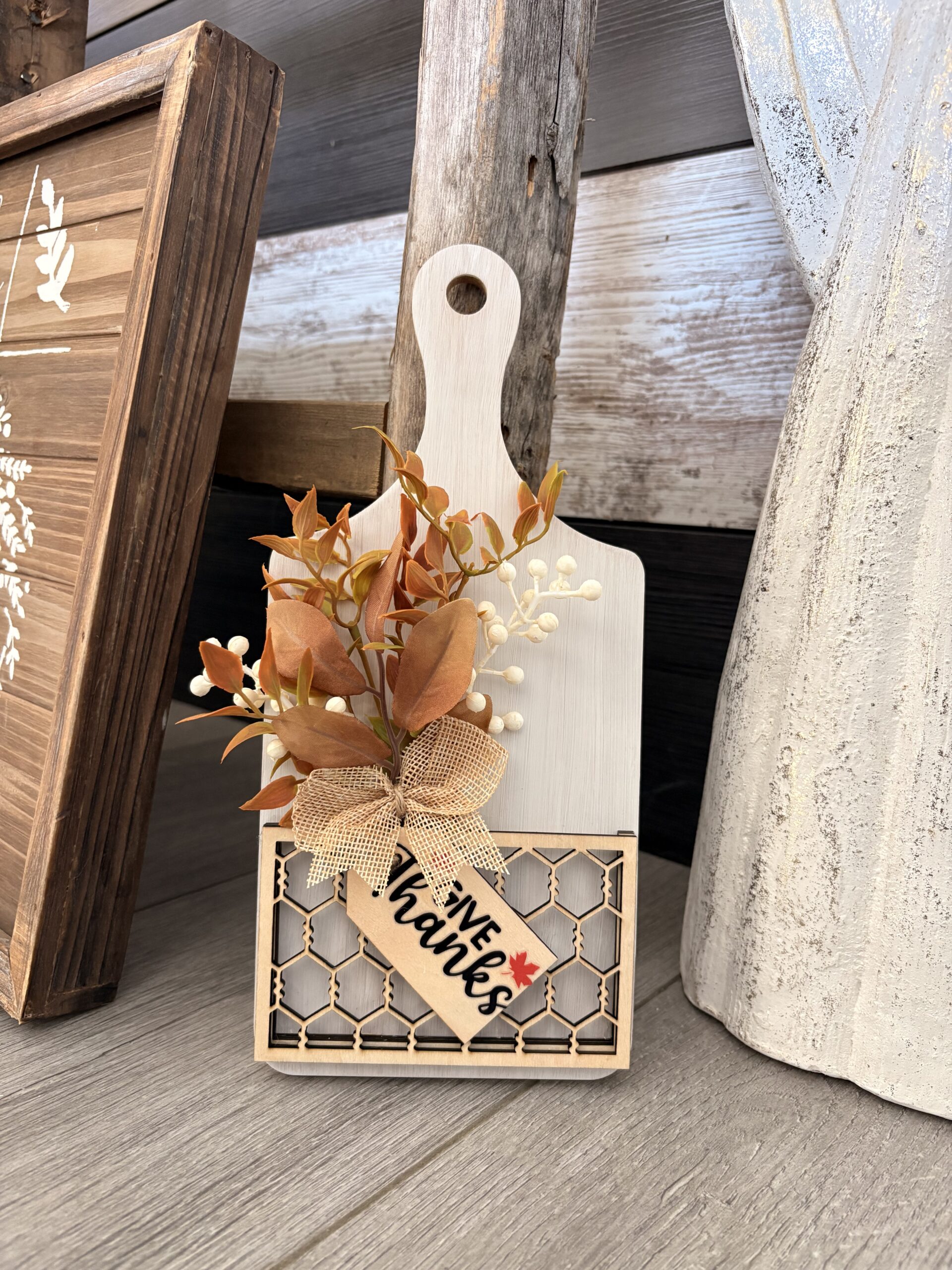 Give Thanks – Decorative Wooden Kitchen Board