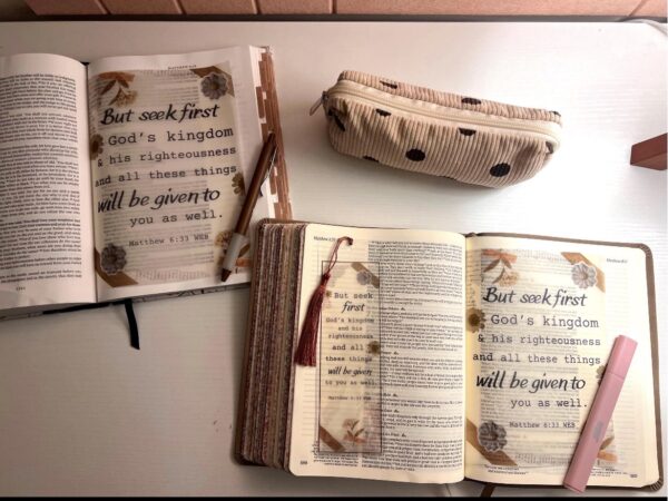 Matthew 6:33 Bible Tip-In | Seek First God’s Kingdom | Vellum Insert | 5x7, 6x8 - Image 5