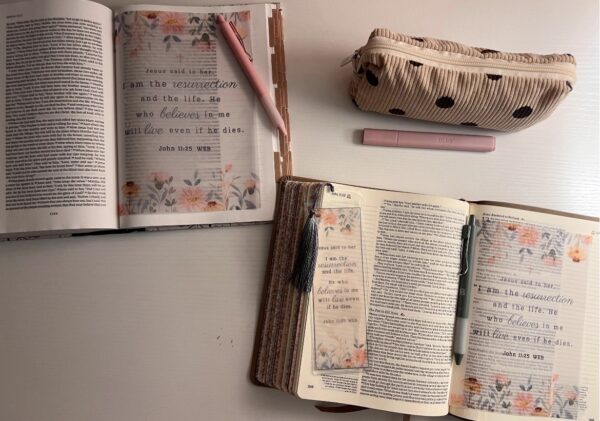 John 11:25 Bible Tip-In | I Am Resurrection and Life | Vellum Insert | 5x7, 6x8 - Image 6