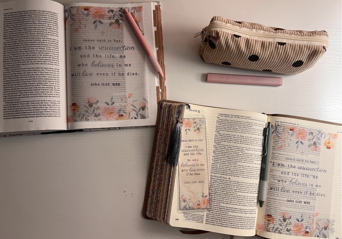 John 11:25 Bible Tip-In | I Am Resurrection and Life | Vellum Insert | 5x7, 6x8 - Image 6