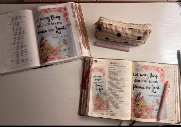 Psalm 150:6 Bible Tip-In | Praise the Lord | Floral Bible Journaling Insert | 5x7, 6x8 - Image 5