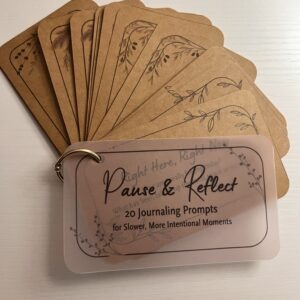 Pause and Reflect Journaling Prompt Cards