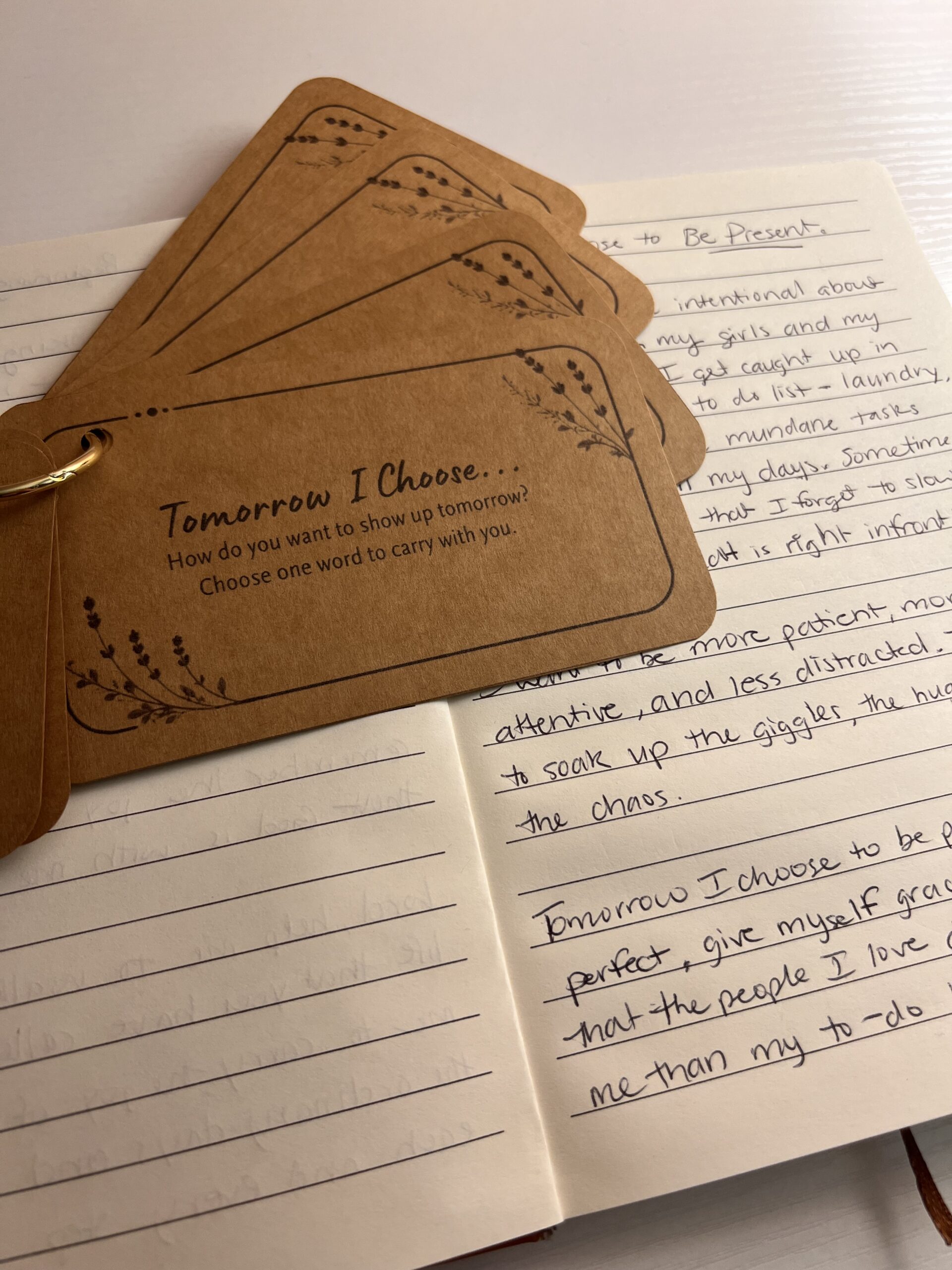 Pause & Reflect Journaling Prompt Cards | 20 Kraft Reflection Cards, Mindfulness Journal Gift - Image 7