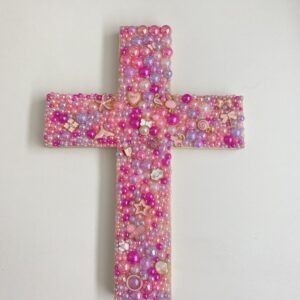Jeweled Pink Cross