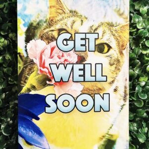 Get Well Soon Card | Cute Cat, Original Artwork