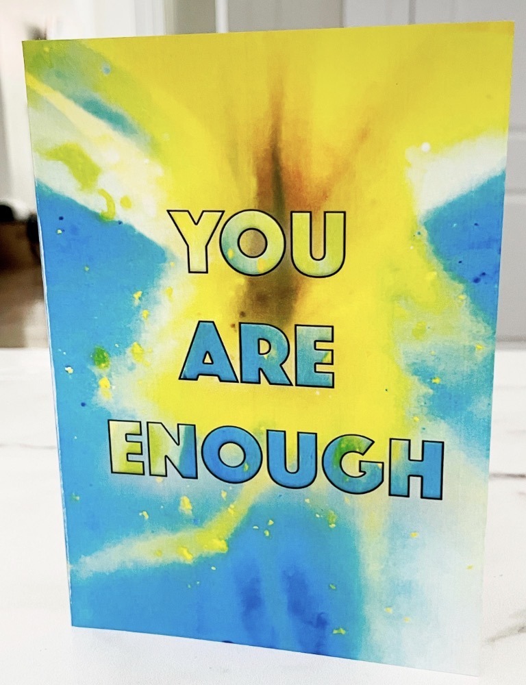 You Are Enough Christian Encouragement Card | Inspirational Greeting Card - Image 2