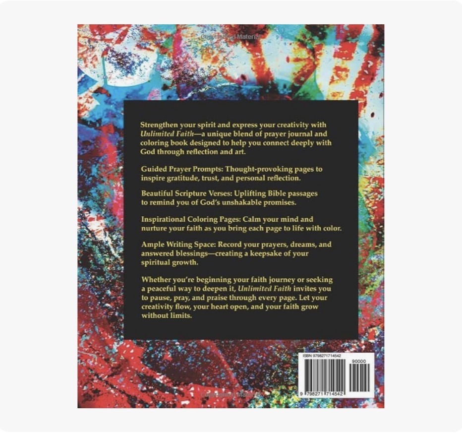 Unlimited Faith: A Coloring Prayer Journal - Image 2