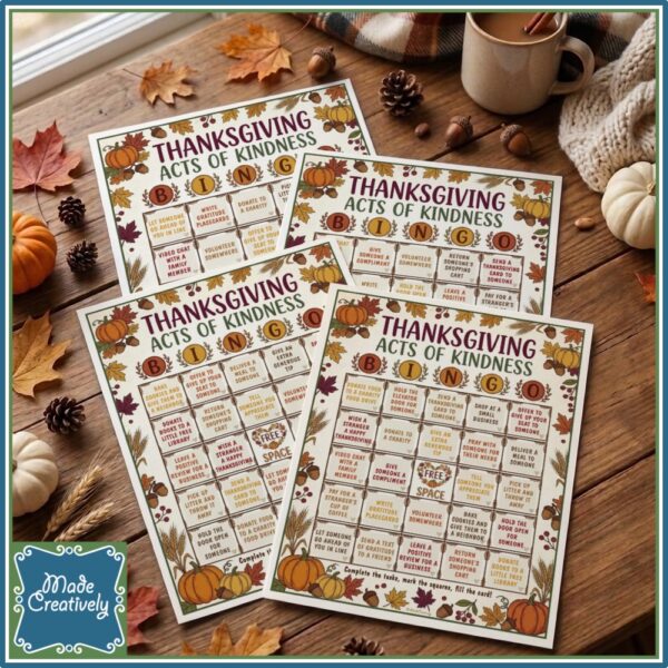 Acts of Kindness Bingo - Thanksgiving - Image 3