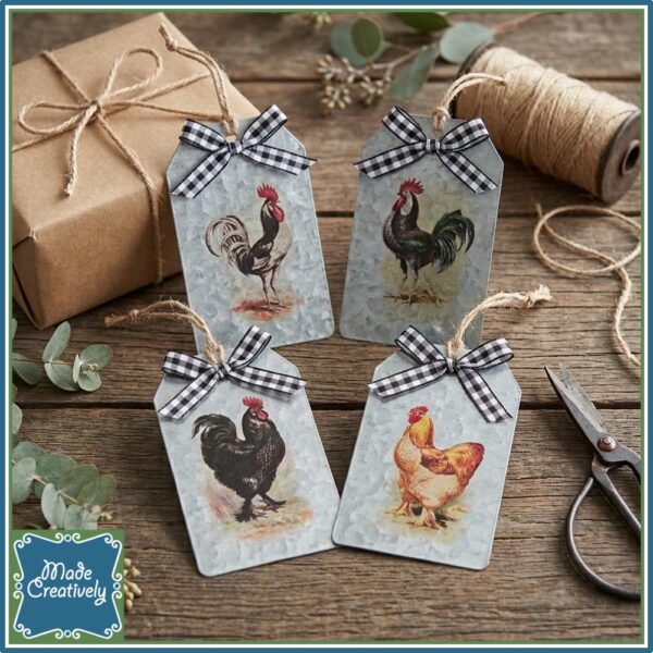 Farmhouse & Floral Metal Tags - Image 3