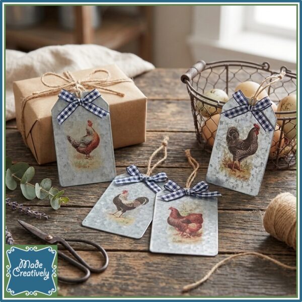 Farmhouse & Floral Metal Tags - Image 4