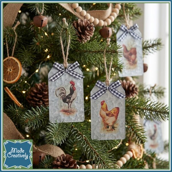 Farmhouse & Floral Metal Tags