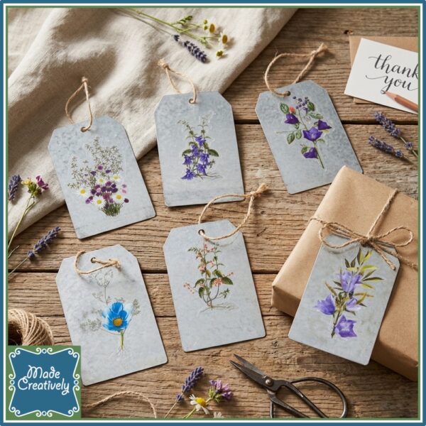 Farmhouse & Floral Metal Tags - Image 8