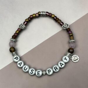 PAUSE PRAY Scripture Bracelet