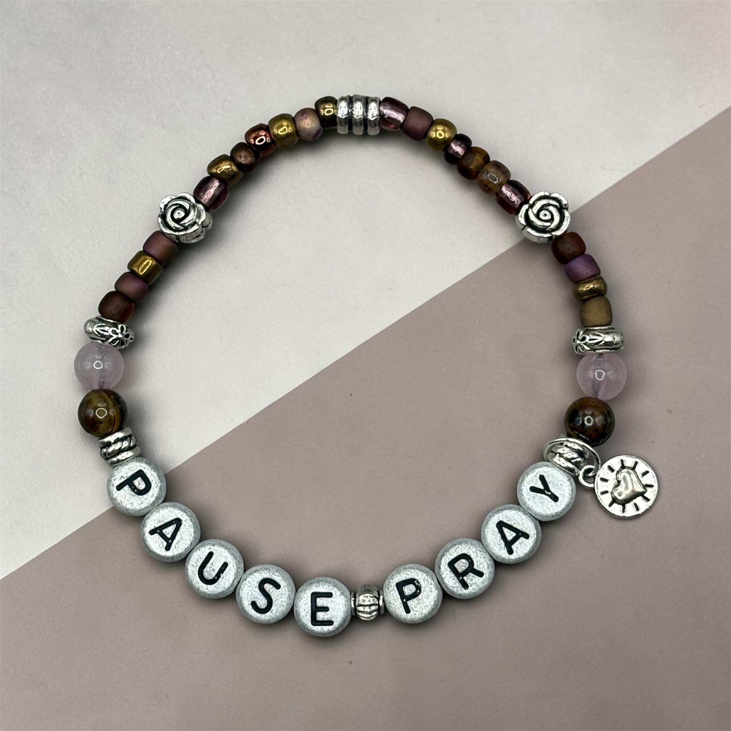 PAUSE PRAY Scripture Bracelet