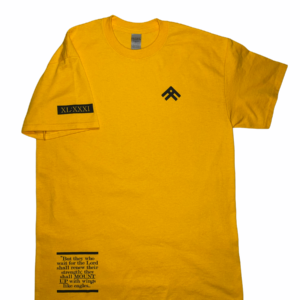 Mount Up Gold Tee - Isaiah 40:31