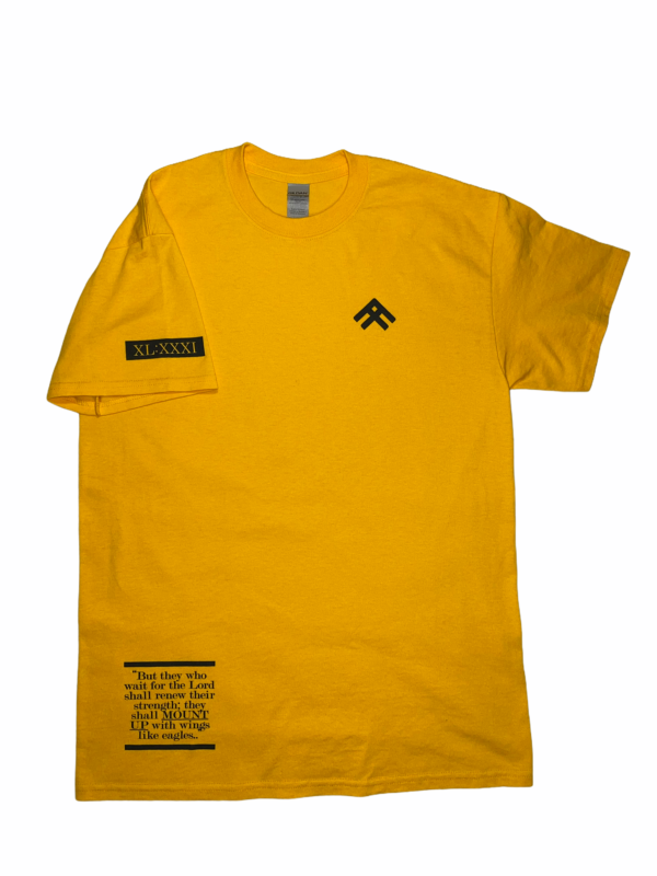 Mount Up Gold Tee - Isaiah 40:31