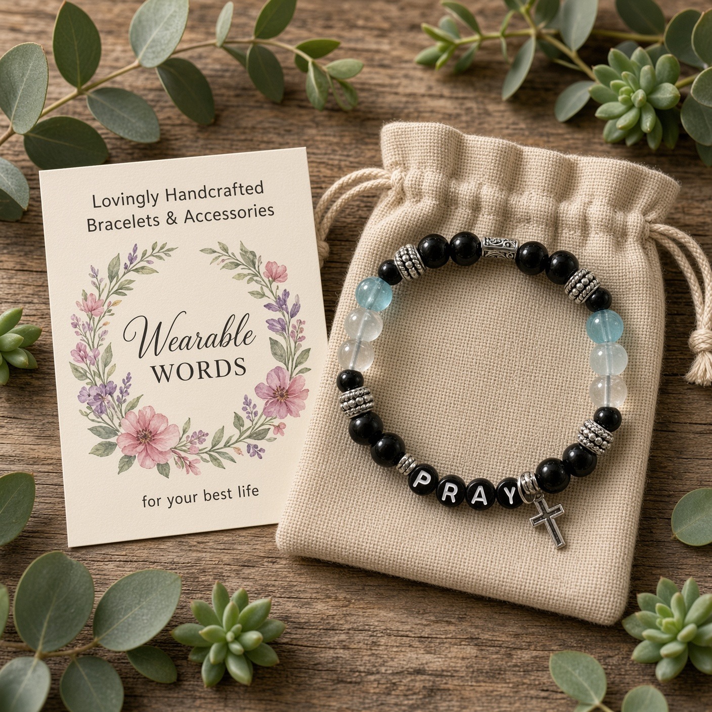 PRAY Inspirational Bracelet - Image 5