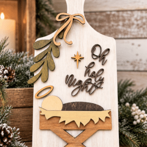 Oh Holy Night – Decorative Wooden Christmas Kitchen Board