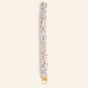 Pink Floral Scrunchie Lanyard