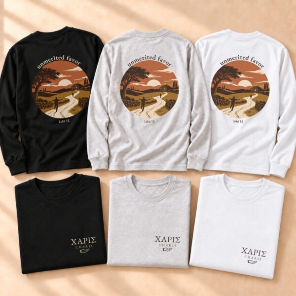 Charis: "Unmerited Favor" Long Sleeve Tee - Image 7