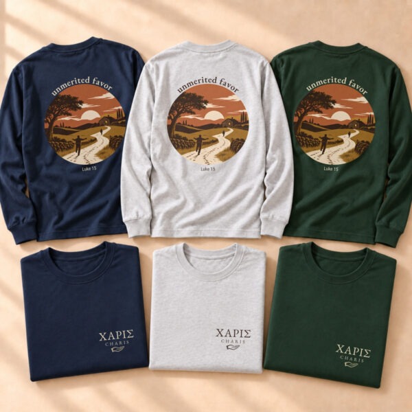 Charis: "Unmerited Favor" Long Sleeve Tee - Image 8