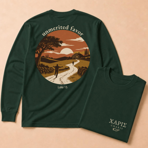 Charis: "Unmerited Favor" Long Sleeve Tee - Image 5