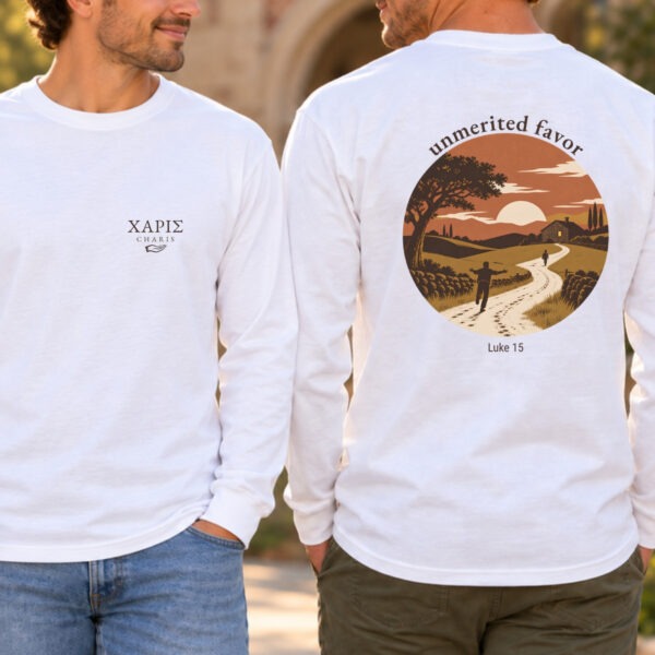 Charis: "Unmerited Favor" Long Sleeve Tee - Image 2