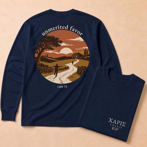 Charis: "Unmerited Favor" Long Sleeve Tee - Image 4