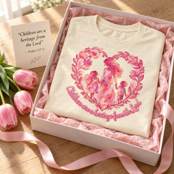 Children Are a Heritage from the Lord Christian T-Shirt | Psalm 127:3 Mom Shirt | Mother's Day Faith Tee - Image 10