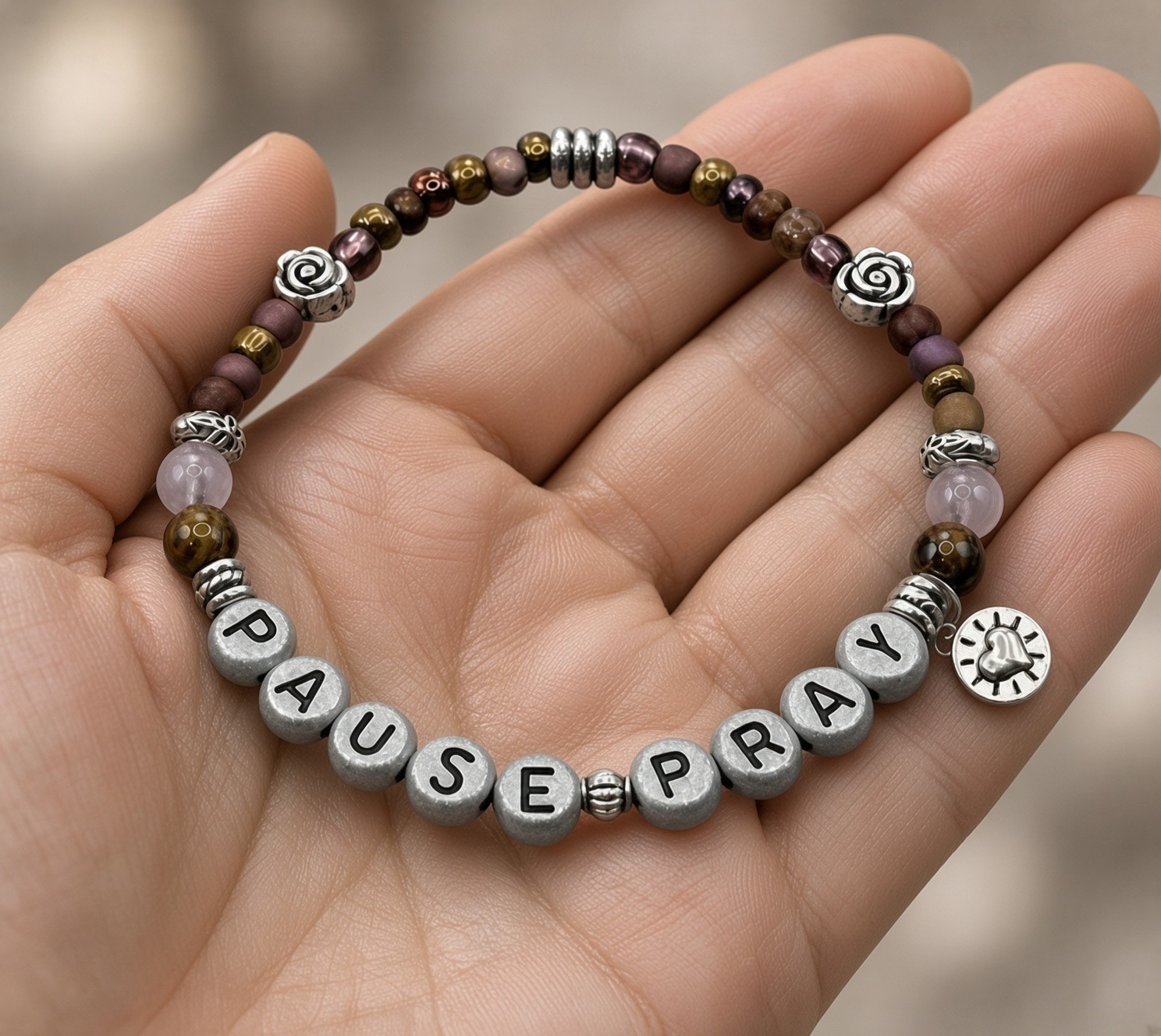 PAUSE PRAY Scripture Bracelet - Image 4