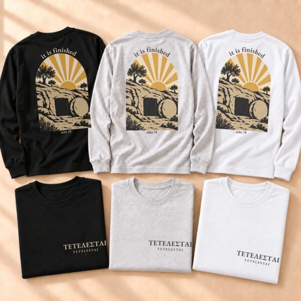 Tetelestai: "It is Finished" Long Sleeve Tee - Image 7